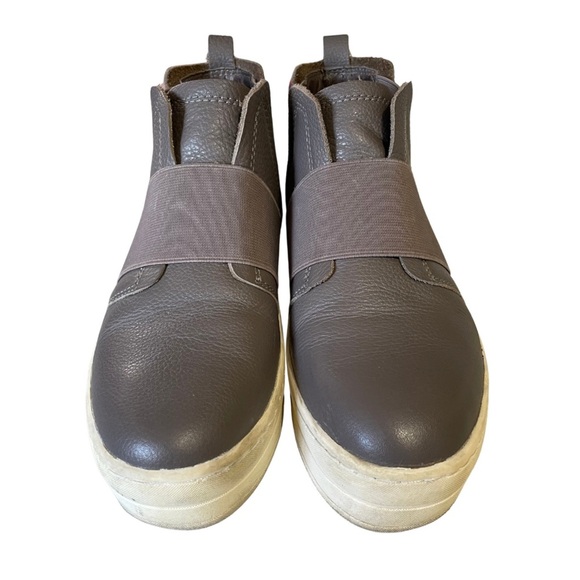 J/Slides 250133 Womens Holland High Top Platform Sneaker Taupe/Grey US 7.5 - Picture 3 of 8